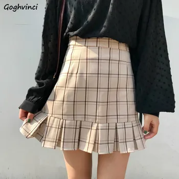 Skirts Women Spring Summer Trendy Korean Style Pleated All-match Plaid Kawaii Empire Mini A-Line Casual Harajuku Skirt Ulzzang
Skirts Women Spring Summer Trendy Korean Style Pleated All-match Plaid Kawaii Empire Mini A-Line Casual Harajuku Skirt Ulzzang