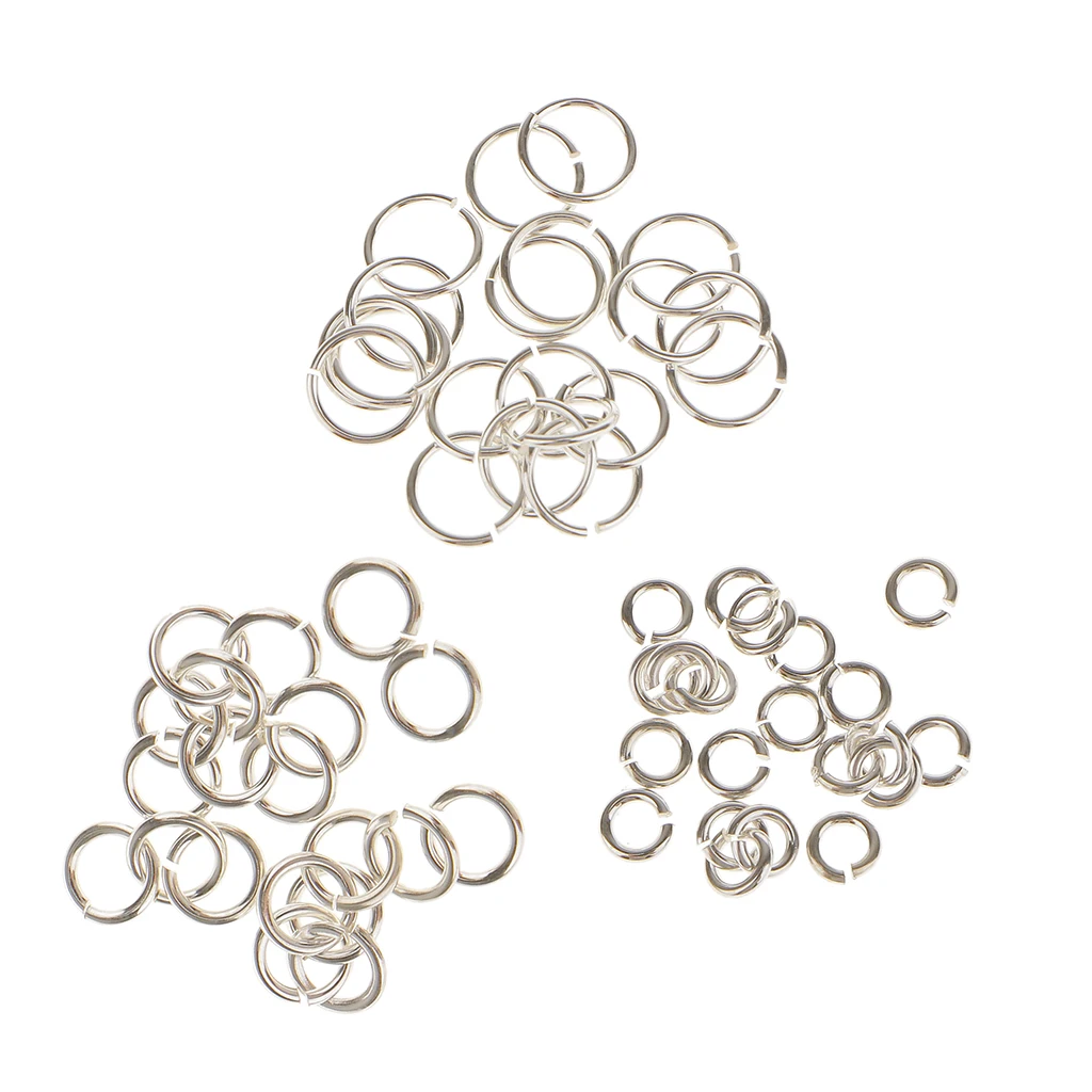 60pcs Open Jump Rings Round Ring Connectors for Chainmail Jewelry Bracelet Necklace Making 60pcs Open Jump Rings Round Ring Connectors for Chainmail Jewelry Bracelet Necklace Making