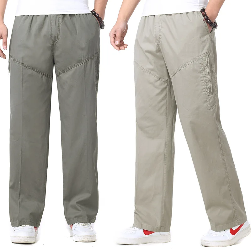 Autumn Thin Loose-Fit Athletic Pants MEN'S Long Trousers Middle-aged Plus-sized Menswear Straight-Cut Casual Pants Men's Trouser
Autumn Thin Loose-Fit Athletic Pants MEN'S Long Trousers Middle-aged Plus-sized Menswear Straight-Cut Casual Pants Men's Trouser