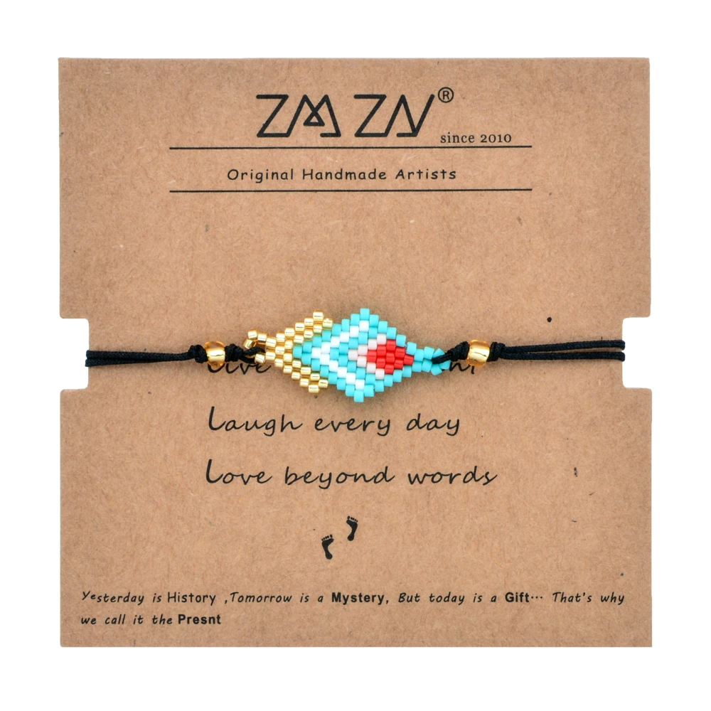 NEW Fashion Rhombic Shape Bohemina Handmade Diy Miyuki Beads Bracelet Friendship Gifts Card for Women Girl 15-23cm Adjustable
NEW Fashion Rhombic Shape Bohemina Handmade Diy Miyuki Beads Bracelet Friendship Gifts Card for Women Girl 15-23cm Adjustable