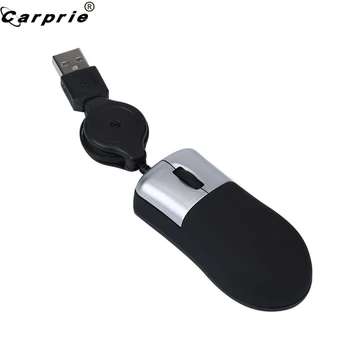 CARPRIE 3Color Portable Mini Mice Retractable USB Optical Scroll Wheel Wired Mouse for PC Laptop Notebook 912
CARPRIE 3Color Portable Mini Mice Retractable USB Optical Scroll Wheel Wired Mouse for PC Laptop Notebook 912