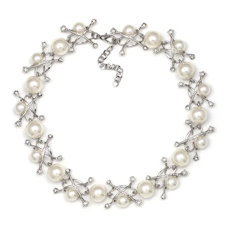 Europe And America Fashion Popular Alloy with Pearl Necklace Amazon AliExpress Hot Sales Short High-End Necklace
Europe And America Fashion Popular Alloy with Pearl Necklace Amazon AliExpress Hot Sales Short High-End Necklace