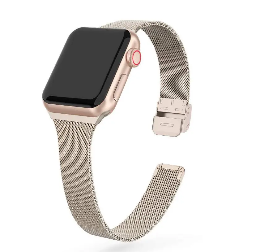 Ремешок Миланская петля для iWatch 5 40 мм металлический браслет из нержавеющей стали