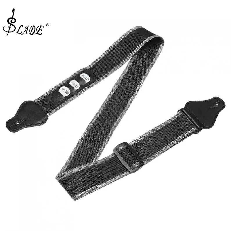 Adjustable Pure Colour Guitar Strap with Plectrums Pockets for Acoustic Electric Bass Guitar 
Adjustable Pure Colour Guitar Strap with Plectrums Pockets for Acoustic Electric Bass Guitar