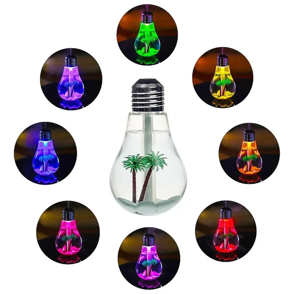 USB Air Humidifier Bulb 7 Colors Lamp Humidifiers Air Purifier with Colorful LED Night Light for Bedroom Household Office Car
USB Air Humidifier Bulb 7 Colors Lamp Humidifiers Air Purifier with Colorful LED Night Light for Bedroom Household Office Car