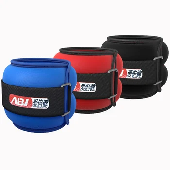 1kg/pair Adjustable Wrist Ankle Weights Iron Sand Bag Weights Straps with Neoprene Padding for Traning Exercise Fitness Running