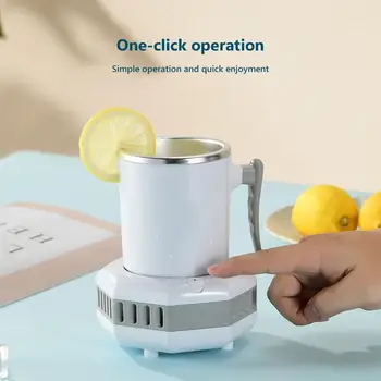 110V Home Office Smart Semiconductor Refrigeration Drink Wine Cola Cooler Cup Fast Cooling Cup Cooler
110V Home Office Smart Semiconductor Refrigeration Drink Wine Cola Cooler Cup Fast Cooling Cup Cooler