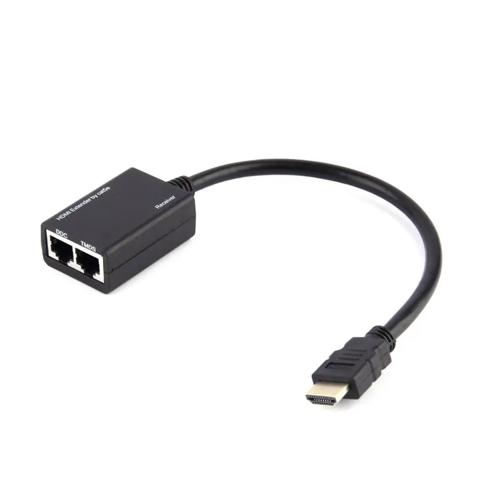 1080P HDMI удлинитель с 2 шт. интерфейсов Cat 6 ретранслятор кабеля Ethernet HDTV 3D до футов для
