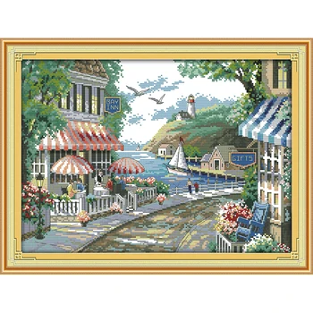 Everlasting Love Christmas The Seaside Cafe Ecological Cotton Cross Stitch 11CT 14CT Stamped Printed DIY Gift Wedding Decoration
Everlasting Love Christmas The Seaside Cafe Ecological Cotton Cross Stitch 11CT 14CT Stamped Printed DIY Gift Wedding Decoration