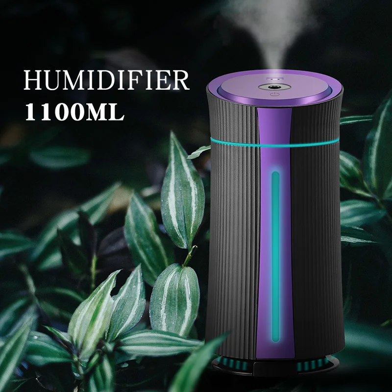 New 1100Ml Air Humidifier Ultrasonic Usb Diffuser Aroma Essential Oil Led Night Light Mist Purifier Humidifier Christma gift
New 1100Ml Air Humidifier Ultrasonic Usb Diffuser Aroma Essential Oil Led Night Light Mist Purifier Humidifier Christma gift