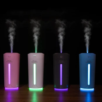 Portable 230ml Ultrasonic LED Night Light Cup Aroma USB Charging Humidifier Air Essential Oil Aroma Diffuser Purifier Atomizer