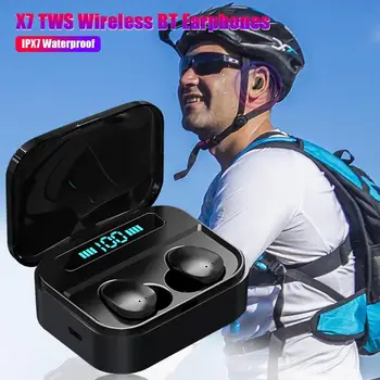 X7 TWS Bluetooth 5.0 Earbuds Wireless Stereo Sports Earphones with Charging Box Automatic Start Connection and Disconnect
X7 TWS Bluetooth 5.0 Earbuds Wireless Stereo Sports Earphones with Charging Box Automatic Start Connection and Disconnect