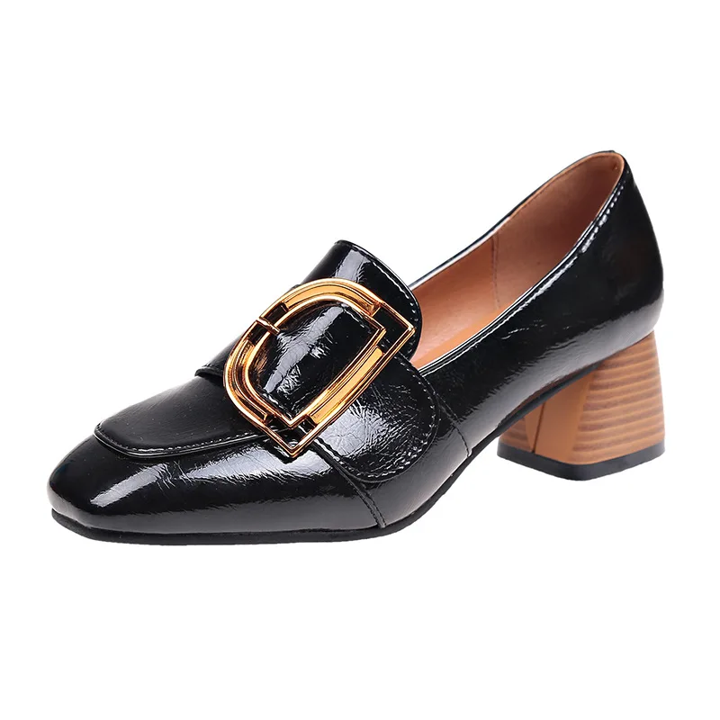 LKSHOE Women 's Patent Leather Buckle Pumps Woman Crystal Slip On Square Toe Chunky High Heels Shoes Female Fashion Ladies Dress
LKSHOE Women 's Patent Leather Buckle Pumps Woman Crystal Slip On Square Toe Chunky High Heels Shoes Female Fashion Ladies Dress