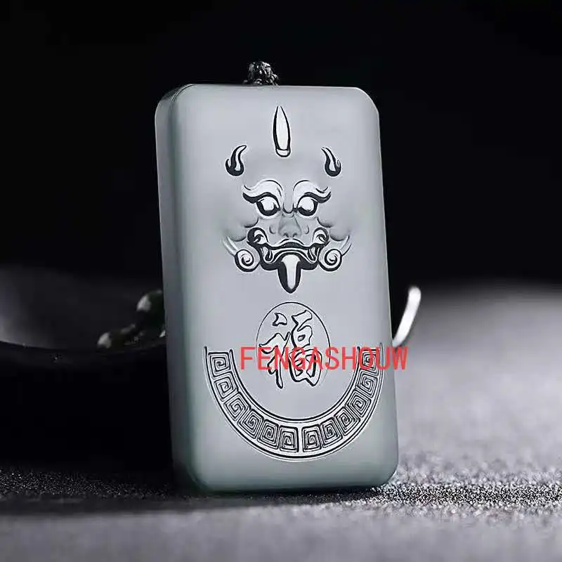 Hot Selling Natural Jade Cyan Fushou Ruyi Pendant Charm Jewellery Hand-Carved Pendant for Women Men Fashion Accessies
Hot Selling Natural Jade Cyan Fushou Ruyi Pendant Charm Jewellery Hand-Carved Pendant for Women Men Fashion Accessies