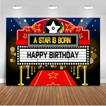 Neoback Cinema Happy Birthday Theme Party Backdrop for Photography Movie Photo Booth Background Studio Red Carpet Printed 405
Neoback Cinema Happy Birthday Theme Party Backdrop for Photography Movie Photo Booth Background Studio Red Carpet Printed 405