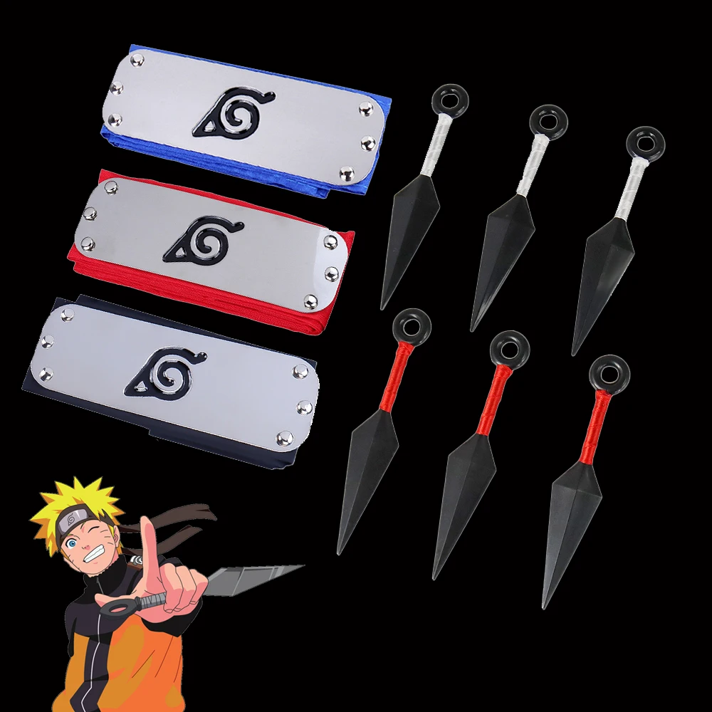Naruto Headband Anime Akatsuki Throwing Knives Shuriken Cosplay Uchiha Itachi Kakashi Weapons Halloween Party Props
Naruto Headband Anime Akatsuki Throwing Knives Shuriken Cosplay Uchiha Itachi Kakashi Weapons Halloween Party Props