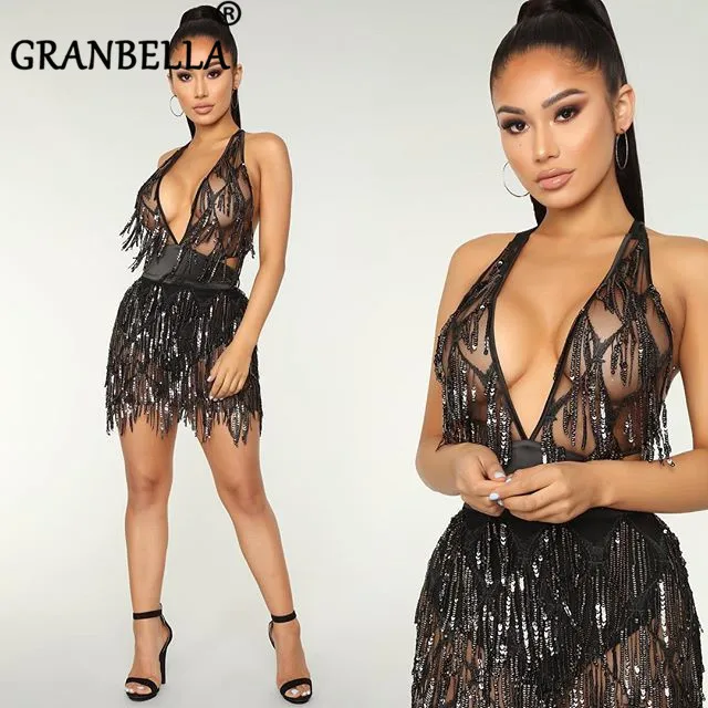 2019 Sexy Showback Sequined Dresses Party Backless Halter Black Mini Dresses Party Tassel Dress Women Club Clothing
2019 Sexy Showback Sequined Dresses Party Backless Halter Black Mini Dresses Party Tassel Dress Women Club Clothing