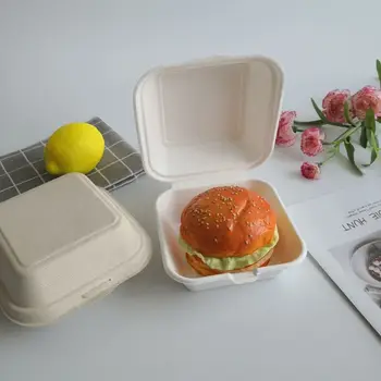 50Pcs Biodegradable Disposable Takeout Food Containers Degradable Lunchbox Leak Proof Cake Hamburger Holder Box for Restaurants
50Pcs Biodegradable Disposable Takeout Food Containers Degradable Lunchbox Leak Proof Cake Hamburger Holder Box for Restaurants