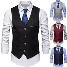 Casual Waistcoat V-Neck Classic Simple Solid Color Men Wedding Waistcoat Business Vest for Party
Casual Waistcoat V-Neck Classic Simple Solid Color Men Wedding Waistcoat Business Vest for Party