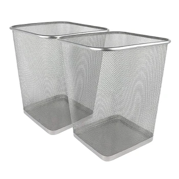 Square Mesh Wastebasket Trash Can of Small and Large Size for KItchen, Bedroom, Office and Home Use
Square Mesh Wastebasket Trash Can of Small and Large Size for KItchen, Bedroom, Office and Home Use