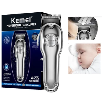 Professional Electric All Metal Hair Clipper Powerful Cordless Hair Trimmer Men Silver Gold Haircut Machine Barber
Professional Electric All Metal Hair Clipper Powerful Cordless Hair Trimmer Men Silver Gold Haircut Machine Barber
