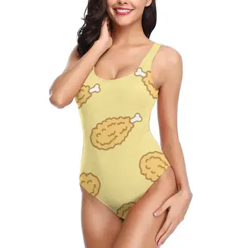 Women one piece Swimsuit Crispy Fried Chicken Pattern Beachwear Swimwear Monokini Bathing Suit Bikini Monokini
Women one piece Swimsuit Crispy Fried Chicken Pattern Beachwear Swimwear Monokini Bathing Suit Bikini Monokini