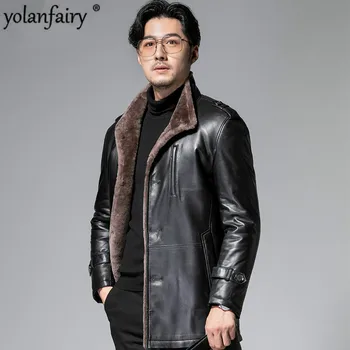 Genuine Leather Jacket Men Sheep Shearing Winter Coat Men Real Fur Coat Natural Wool Jacket for Mens Clothing Casaco YY864
Genuine Leather Jacket Men Sheep Shearing Winter Coat Men Real Fur Coat Natural Wool Jacket for Mens Clothing Casaco YY864