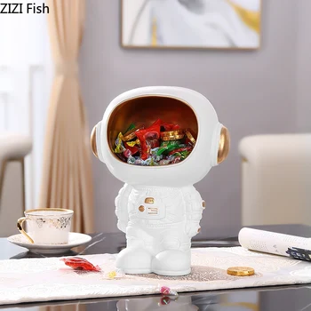Cartoon Astronaut Storage Ornaments Snack Plate Candy Organizer Jar Resin Cosmonaut Bowl Tea Table Desktop Decor Home Decoration
Cartoon Astronaut Storage Ornaments Snack Plate Candy Organizer Jar Resin Cosmonaut Bowl Tea Table Desktop Decor Home Decoration