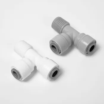 1PCS 1/4"-1/4"-1/4" Gray and white t-type external thread tooth three-way RO quick connector water purifier fittings
1PCS 1/4"-1/4"-1/4" Gray and white t-type external thread tooth three-way RO quick connector water purifier fittings