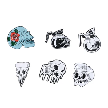 6pcs Skull Skeleton Ghost Enamel Pin Badge for Clothing Jeans Backpack Decor
6pcs Skull Skeleton Ghost Enamel Pin Badge for Clothing Jeans Backpack Decor