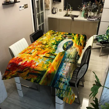 Rectangular Household Tablecloth Polyester Waterproof Thickened Oil Painting Landscape Table Cover Household Table Cloth
Rectangular Household Tablecloth Polyester Waterproof Thickened Oil Painting Landscape Table Cover Household Table Cloth
