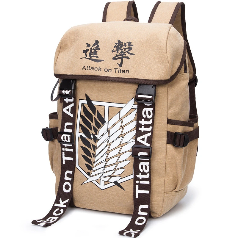 New Anime Attack on Titan Nylon Shoulders Bags Wings of Liberty Survey Corps Student School Bags Casual Men Women Backpack Bags
New Anime Attack on Titan Nylon Shoulders Bags Wings of Liberty Survey Corps Student School Bags Casual Men Women Backpack Bags