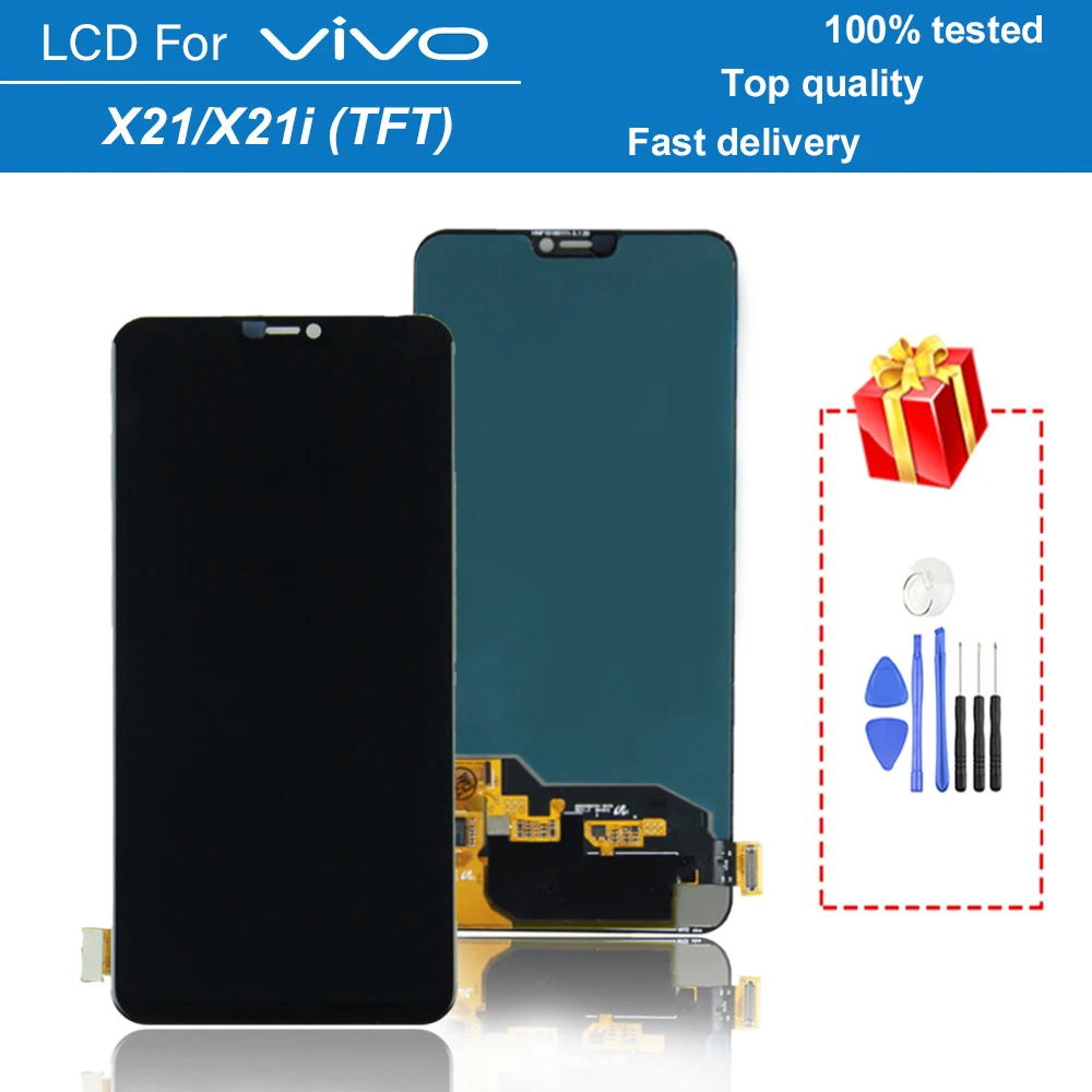TFT 6.28" LCD Display For Vivo X21/ X21 UD / X21A / X21i lcd Display Touch Screen Digitizer Assembly Replacement Parts + Gifts
TFT 6.28" LCD Display For Vivo X21/ X21 UD / X21A / X21i lcd Display Touch Screen Digitizer Assembly Replacement Parts + Gifts