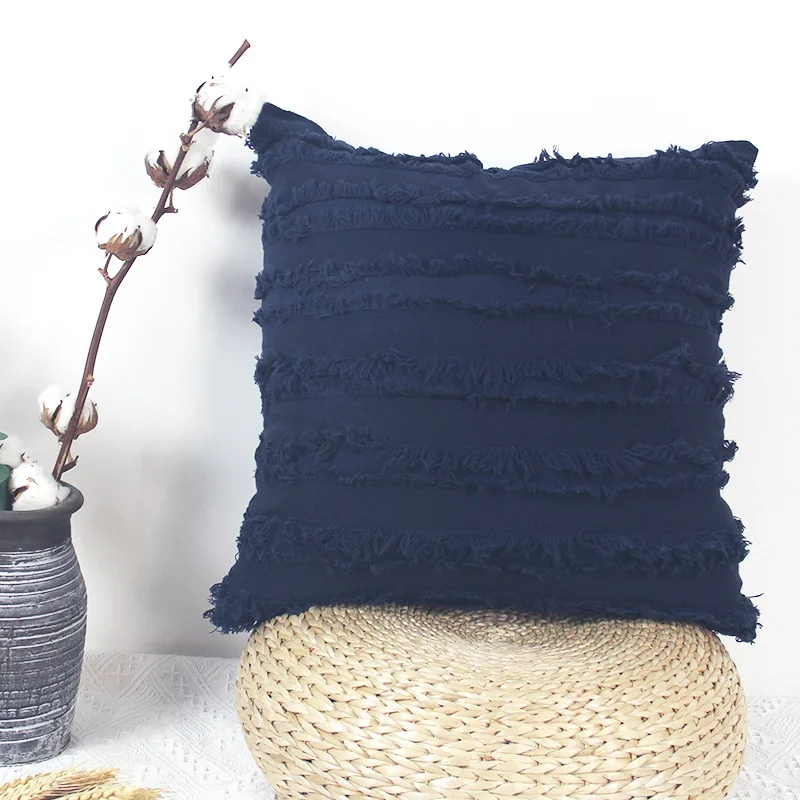 45CM X 45CM Cotton and Linen Pillowcase Tassel Jacquard Fine Stitch Perfect Workmanship Home Decoration
45CM X 45CM Cotton and Linen Pillowcase Tassel Jacquard Fine Stitch Perfect Workmanship Home Decoration