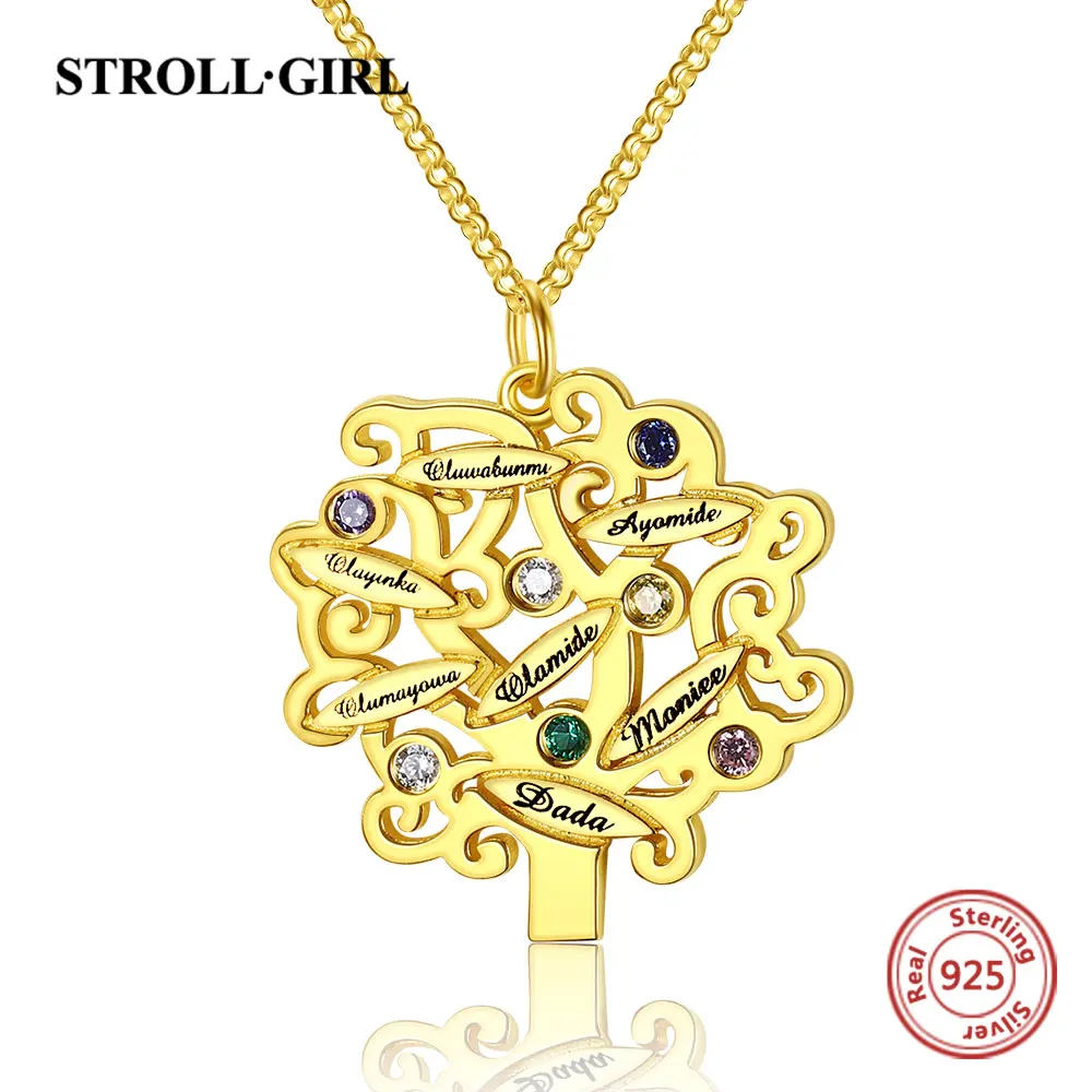 Personalized Family Pendant Chain Custom 4 5 6 7 Birthstone Names 925 Sterling Silver Tree of Life Necklace for Women Jewelry
Personalized Family Pendant Chain Custom 4 5 6 7 Birthstone Names 925 Sterling Silver Tree of Life Necklace for Women Jewelry