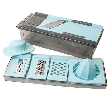 Multifunction Vegetable Cutter 7 in 1 Vegetable Slicer Manual Juicer Squeezer Portable Slicer for Home Kitchen Resturant Shop
Multifunction Vegetable Cutter 7 in 1 Vegetable Slicer Manual Juicer Squeezer Portable Slicer for Home Kitchen Resturant Shop