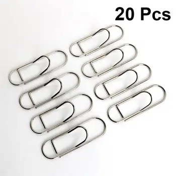 20PCS Paper Clips Portable Practical Nonskid Metal Material Note Mark Clips for Home Office Bookmark School Card
20PCS Paper Clips Portable Practical Nonskid Metal Material Note Mark Clips for Home Office Bookmark School Card