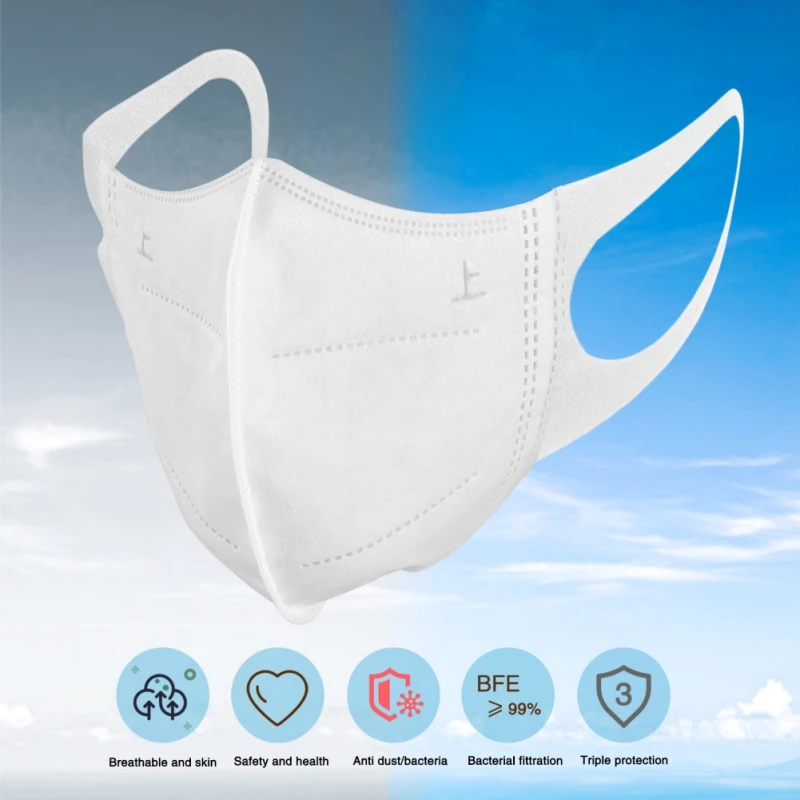 50PCS / Box Disposable 3D Daily Protective Mask Popular 3 Layer Nonwoven Filter Cotton Elastic Ear Hook Activated Carbon Filter
50PCS / Box Disposable 3D Daily Protective Mask Popular 3 Layer Nonwoven Filter Cotton Elastic Ear Hook Activated Carbon Filter