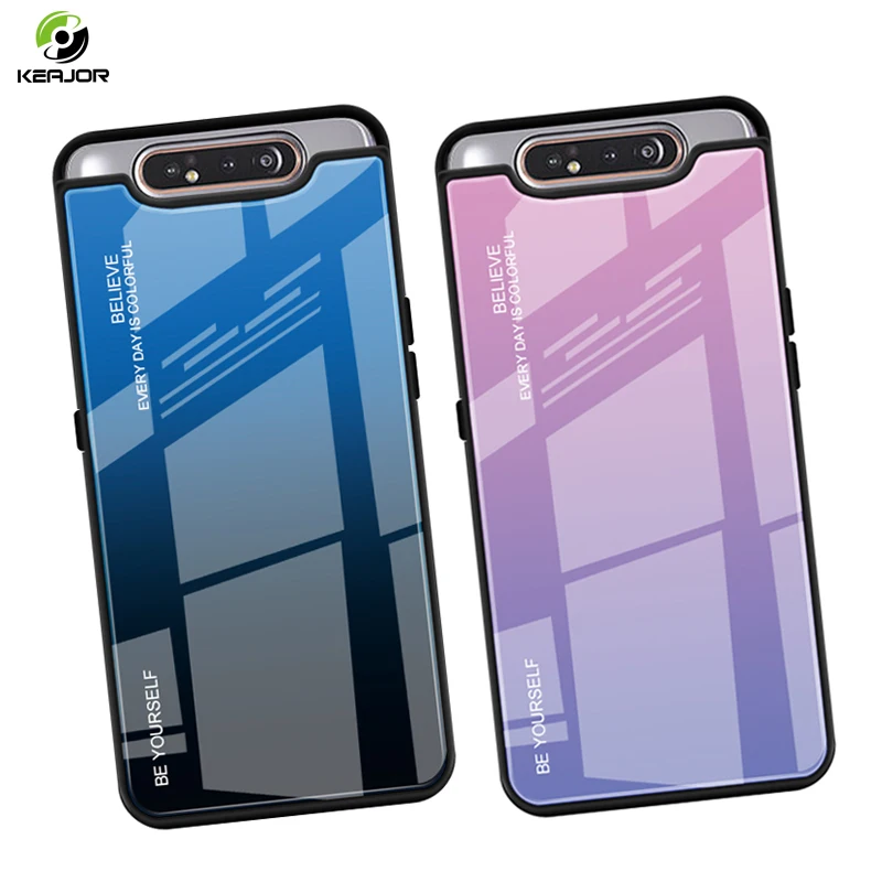 Tempered Glass Case For Samsung Galaxy A80 A90 Case Luxury Gradient Cover Soft Silicone Frame Bumper For Samsung A 80 90 Coque
Tempered Glass Case For Samsung Galaxy A80 A90 Case Luxury Gradient Cover Soft Silicone Frame Bumper For Samsung A 80 90 Coque