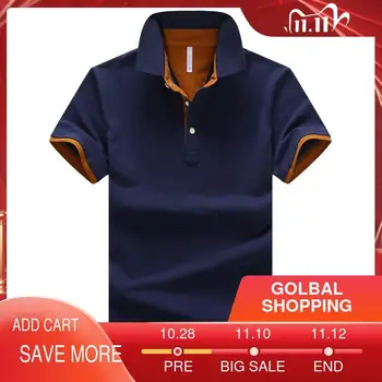 Summer Short Sleeve Polo Shirts Male Slim Contrast Color Cotton Clothing Smart Casual Quality Polo Tops 4XL
Summer Short Sleeve Polo Shirts Male Slim Contrast Color Cotton Clothing Smart Casual Quality Polo Tops 4XL