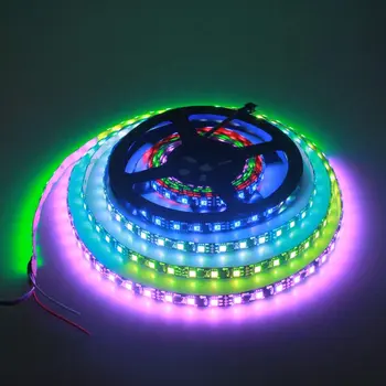 WS2811 Addressable LED Strip Light 5050 RGB 16FT 300 SMD (100 Pixels) Dream Color Waterproof IP65 Black PCB 12V DC
WS2811 Addressable LED Strip Light 5050 RGB 16FT 300 SMD (100 Pixels) Dream Color Waterproof IP65 Black PCB 12V DC