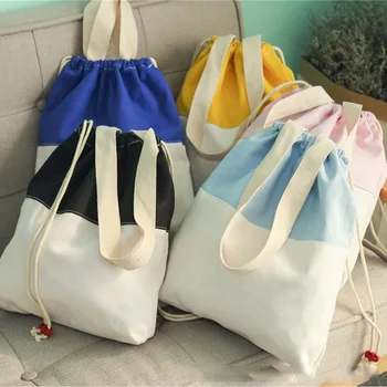 Korean Version Multiple Color Canvas Drawstring Beam Port Bag Eco Friendly Teenagers Drawstring Design Shoulder Tote Bag
Korean Version Multiple Color Canvas Drawstring Beam Port Bag Eco Friendly Teenagers Drawstring Design Shoulder Tote Bag