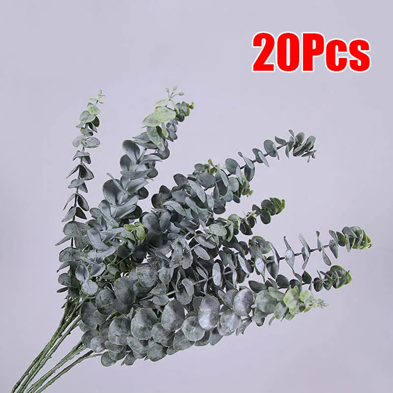 Artificial Fake Leaf Eucalyptus Green Plant Garland Home Wedding Decor