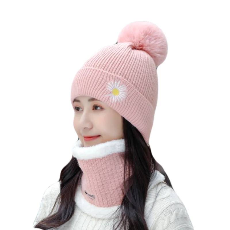 New Winter Pompom Hat And Scarf Set For Women Plus Velvet Warm Caps Female Winter Casual Thick Knitted Hats 2 Pieces Set
New Winter Pompom Hat And Scarf Set For Women Plus Velvet Warm Caps Female Winter Casual Thick Knitted Hats 2 Pieces Set