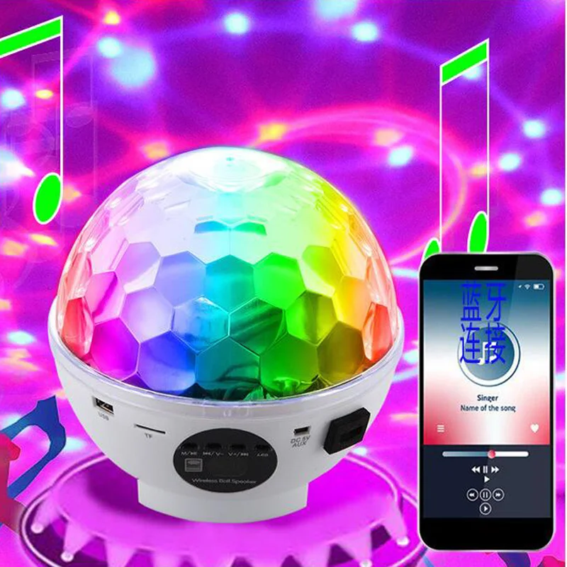 Bluetooth Speaker Light USB LED Disco Light MP3 Player Magic Ball Light Professional Audio Stage Light Laser Stage Light
Bluetooth Speaker Light USB LED Disco Light MP3 Player Magic Ball Light Professional Audio Stage Light Laser Stage Light