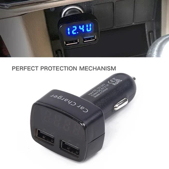 Universal 12V-24V 0-3A PC+ABS Tablets Auto Volt Amp Meter 2-USB Charging Car Charger LED Display Accessories
Universal 12V-24V 0-3A PC+ABS Tablets Auto Volt Amp Meter 2-USB Charging Car Charger LED Display Accessories