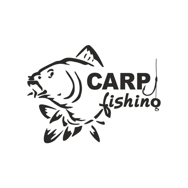 CK3367# наклейки на авто carp fishing ловля карпа водонепроницаемые отражающий машину