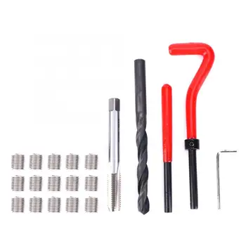Thread Repair Kit 20 Pcs/Set Thread Repair Kit M9x1.5 Stainless Steel Rethreading Tap Set for Female Thread Repairing
Thread Repair Kit 20 Pcs/Set Thread Repair Kit M9x1.5 Stainless Steel Rethreading Tap Set for Female Thread Repairing