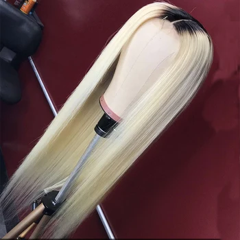 1B 613 Blonde Ombre Color Remy Brazilian Straight Wig Long Pre Plucked Glueless Lace Front Human Hair Wigs for Black Women
1B 613 Blonde Ombre Color Remy Brazilian Straight Wig Long Pre Plucked Glueless Lace Front Human Hair Wigs for Black Women