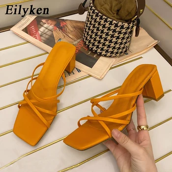 Eilyken High Quality Fashion Women Mules Slides Slippers 2020 Summer Open Toe Square Head Thick High Heel Female Leisure Shoes
Eilyken High Quality Fashion Women Mules Slides Slippers 2020 Summer Open Toe Square Head Thick High Heel Female Leisure Shoes
